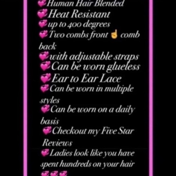 Human Hair Blended Lace Front Wig - Picture 8 of 11